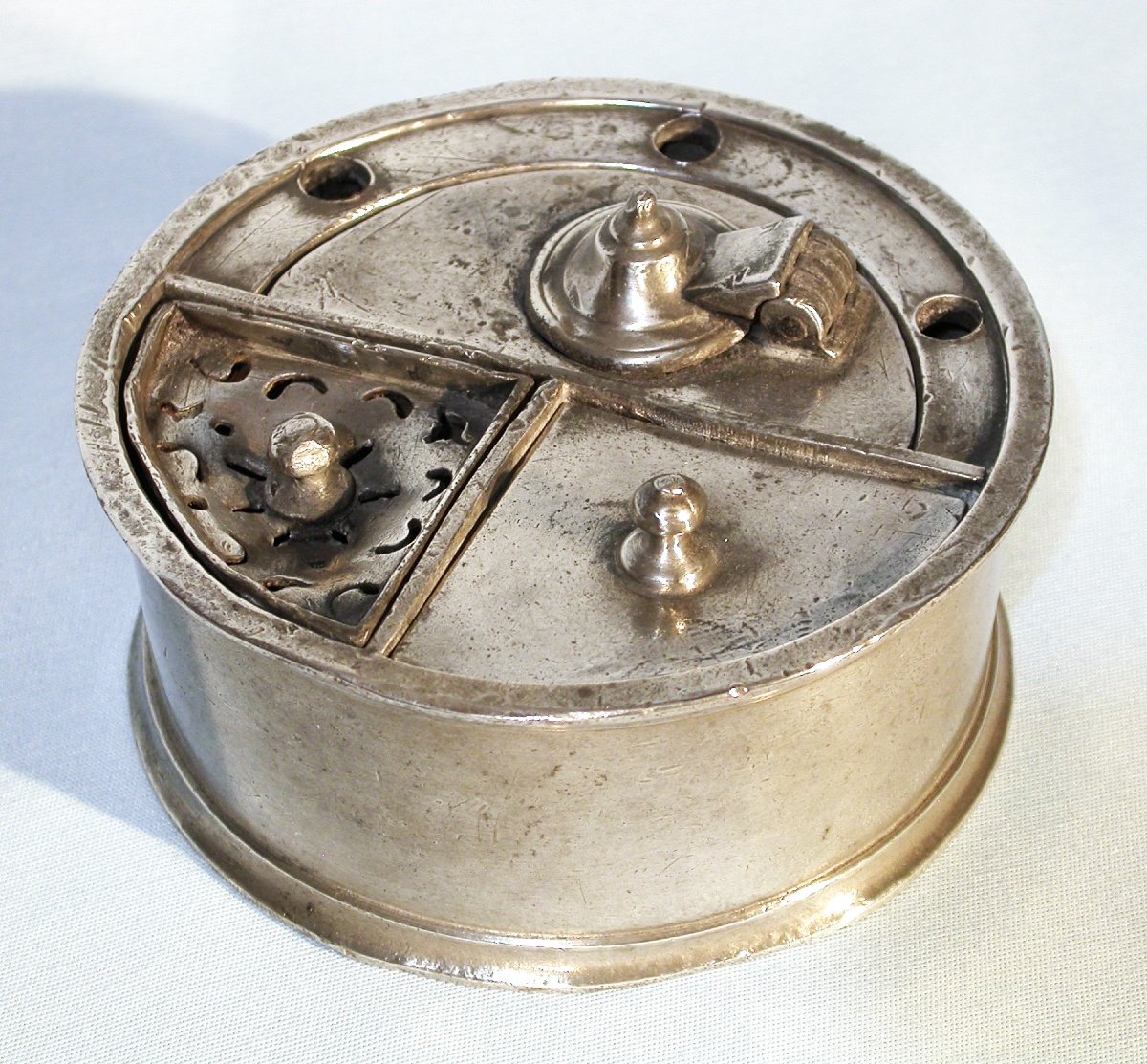 Pewter Writing Desk - Brussels, Early 19th Century-photo-3