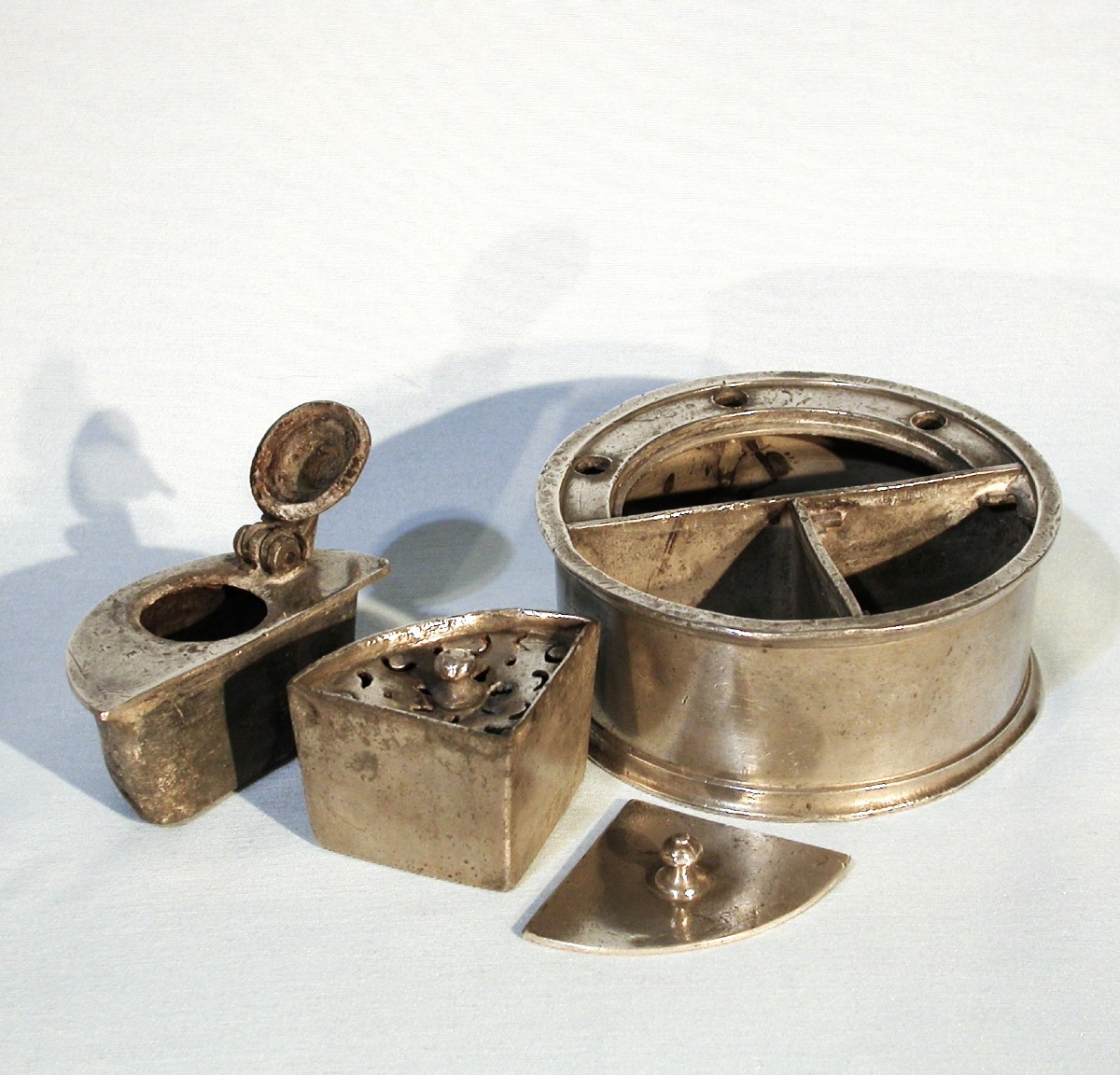 Pewter Writing Desk - Brussels, Early 19th Century-photo-4