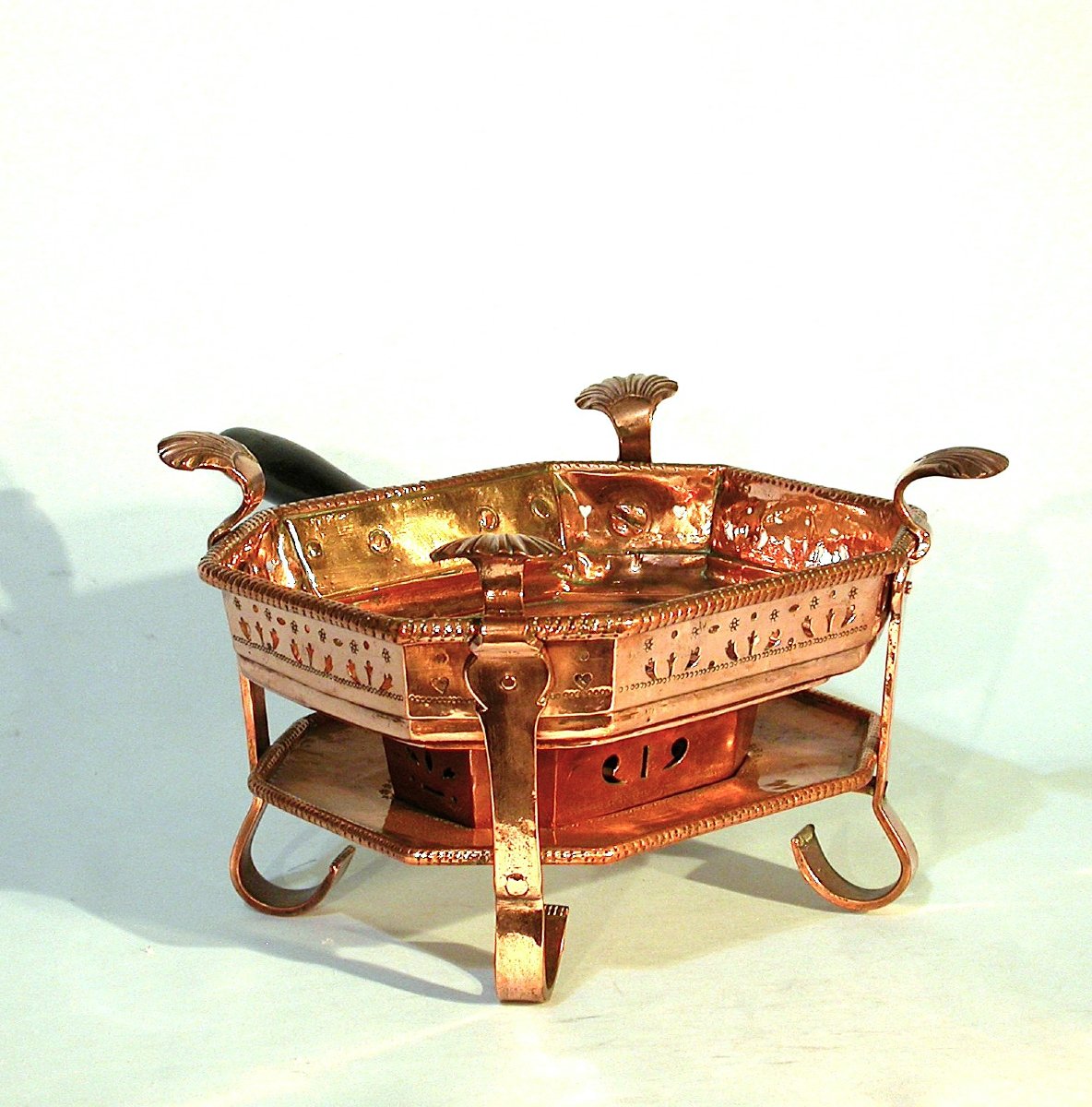 RECHAUD DE TABLE EN CUIVRE - FRANCE, XVIII ème s-photo-3
