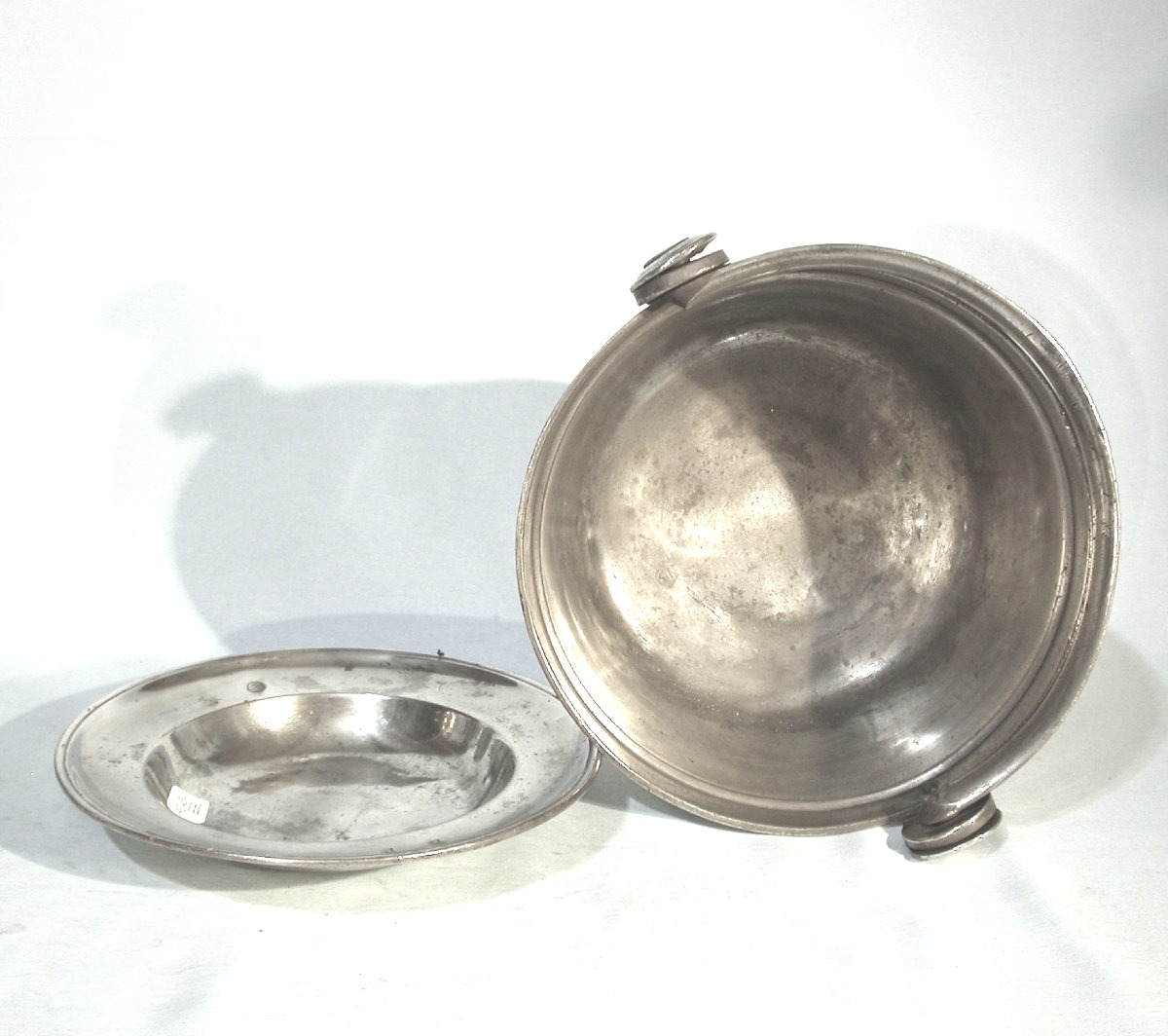 Large Pewter Dinner Carrier - Anjou, Circa 1800-photo-3