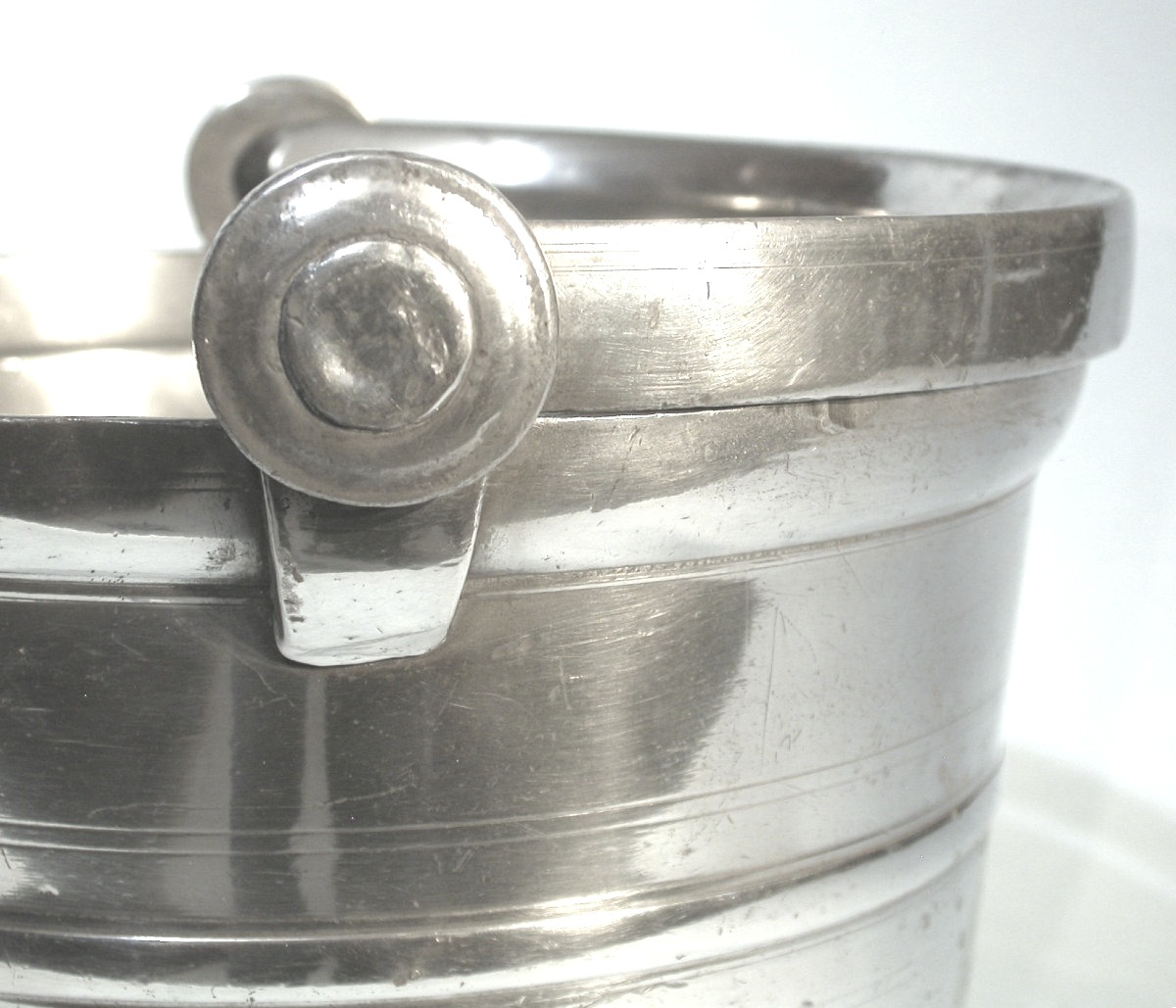 Large Pewter Dinner Carrier - Anjou, Circa 1800-photo-4