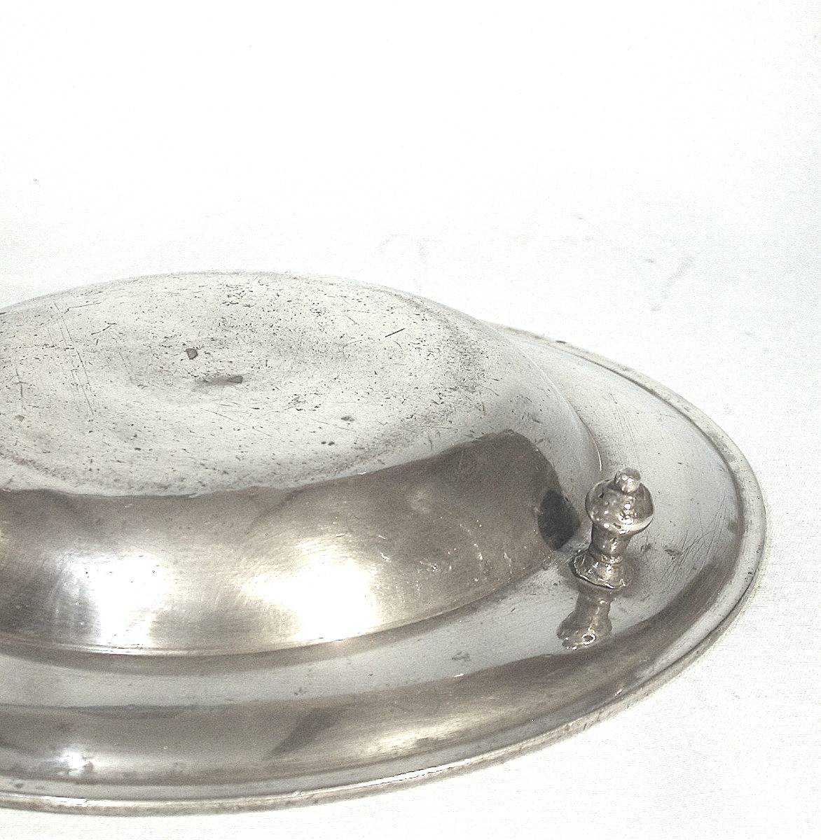 Large Pewter Dinner Carrier - Anjou, Circa 1800-photo-2