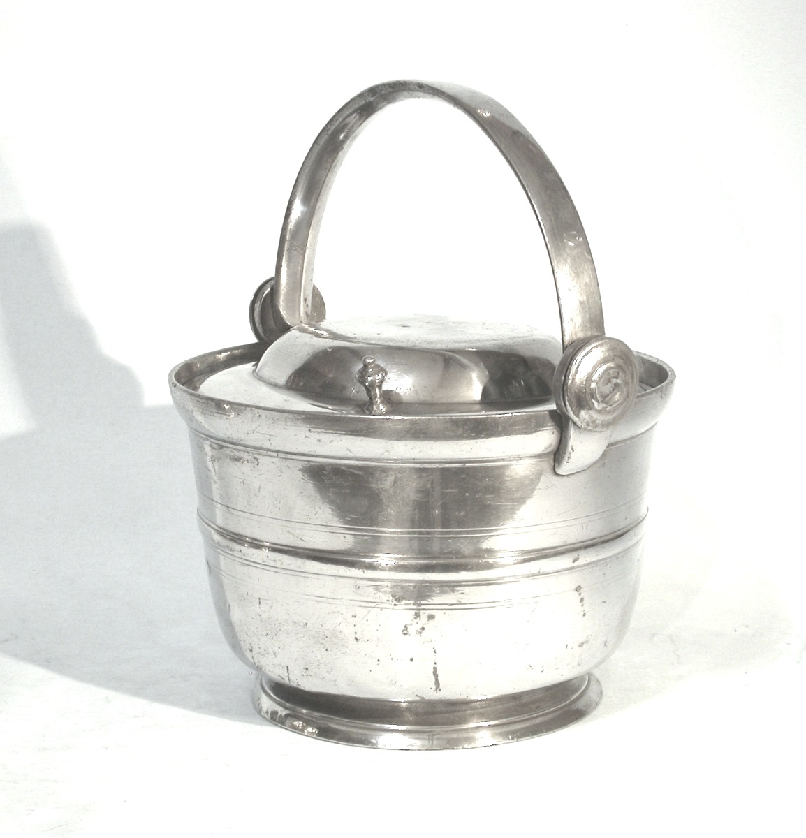Large Pewter Dinner Carrier - Anjou, Circa 1800-photo-3