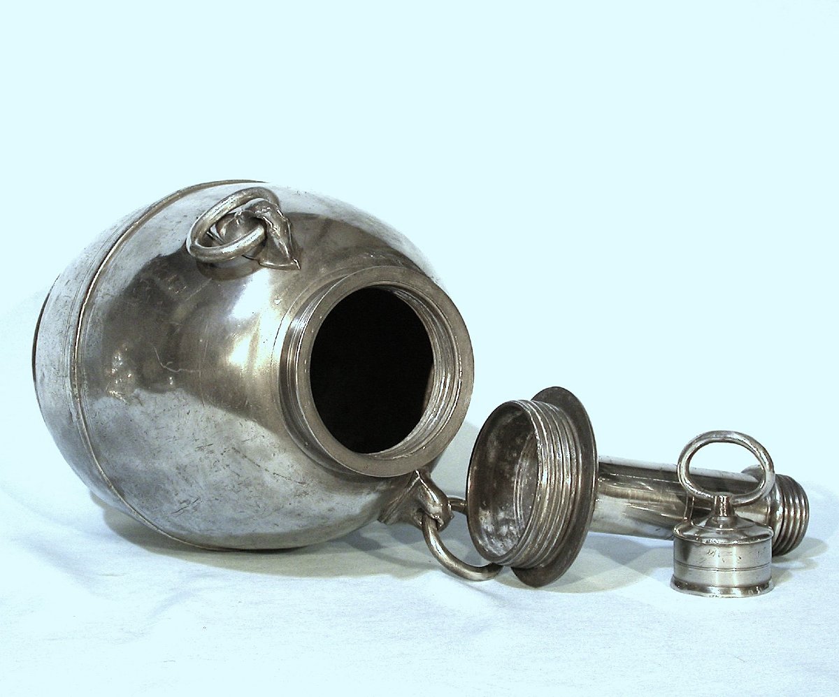 BOUTEILLE À VIN EN ÉTAIN - TOULOUSE, XVIII ème s-photo-4