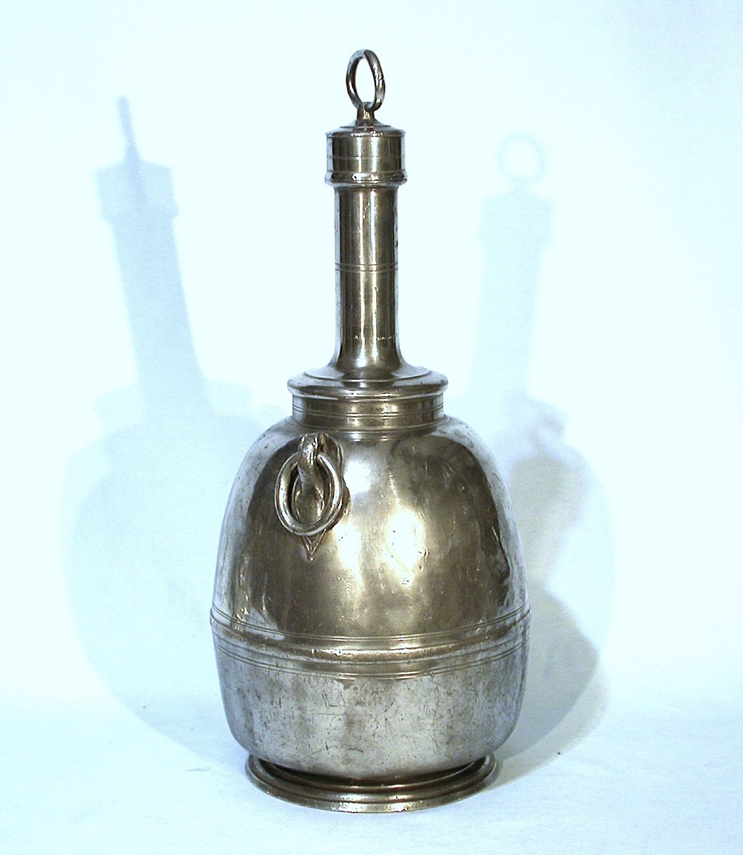 BOUTEILLE À VIN EN ÉTAIN - TOULOUSE, XVIII ème s