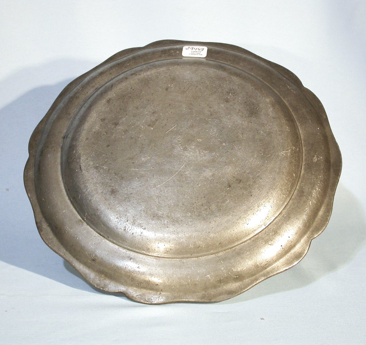 PAIRE DE PLATS EN ÉTAIN - SUD-OUEST DE LA FRANCE, XVIII ème s-photo-2