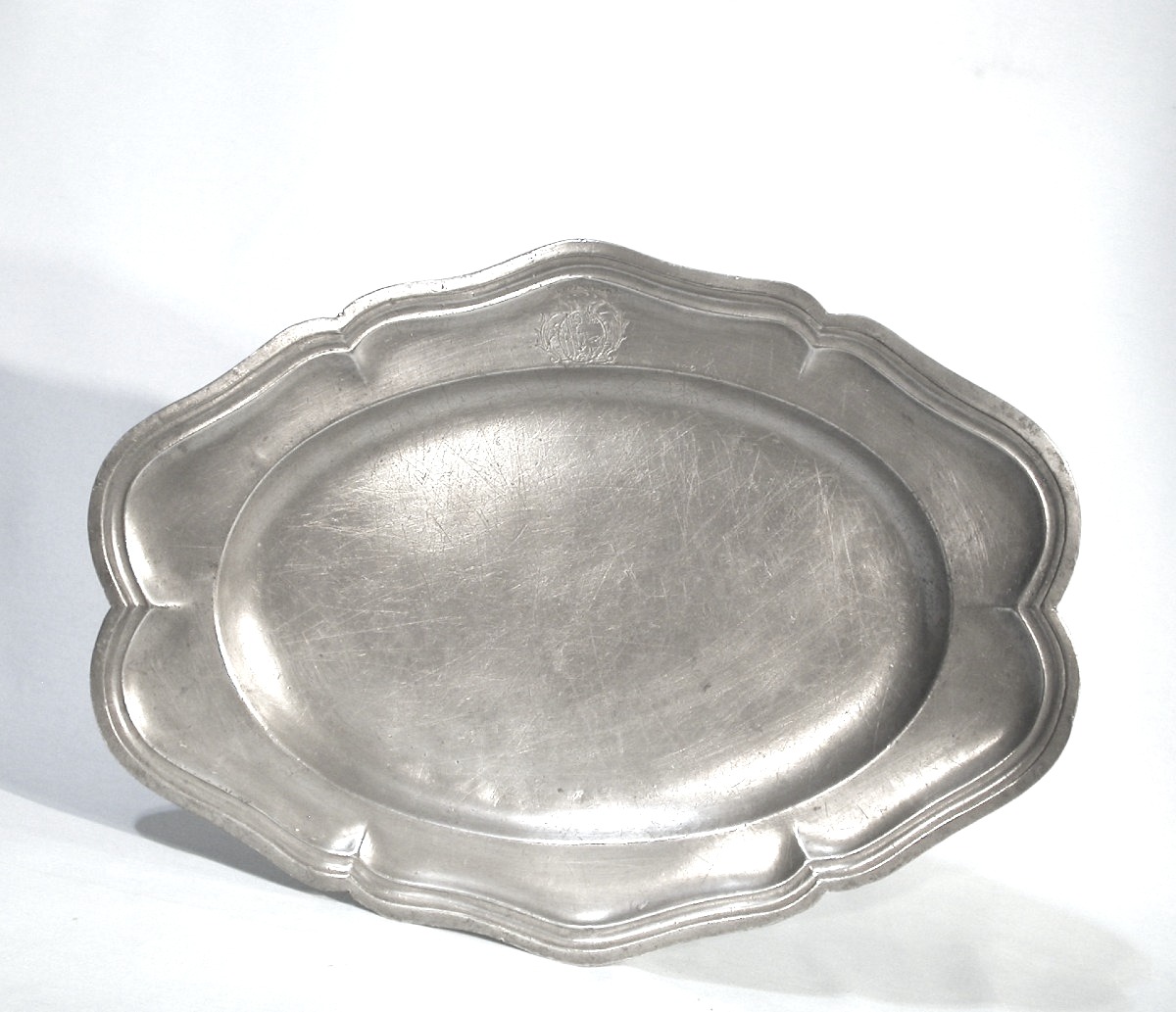 Armored Tin Dish - Languedoc (?), 18th Century-photo-2