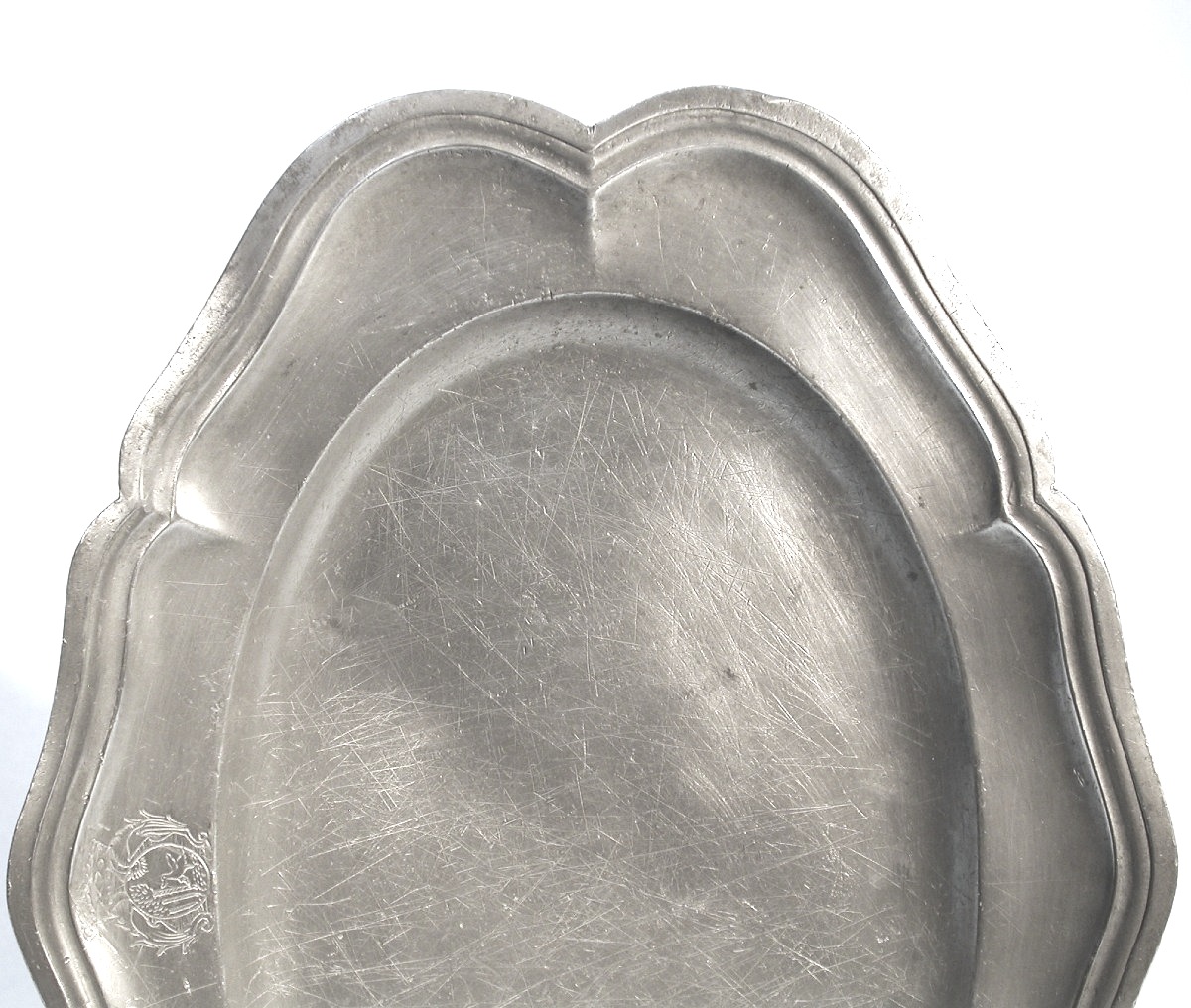 Armored Tin Dish - Languedoc (?), 18th Century-photo-3