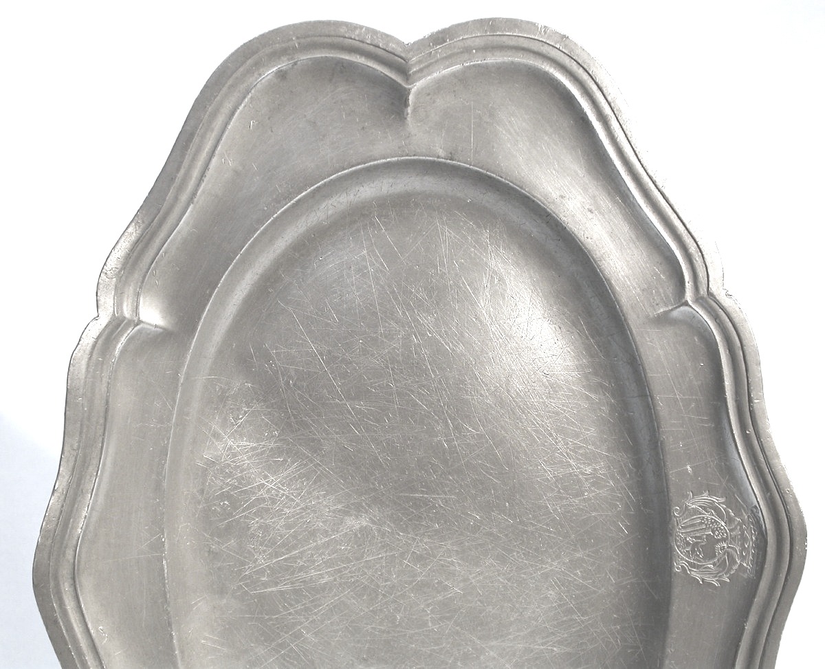 Armored Tin Dish - Languedoc (?), 18th Century-photo-4