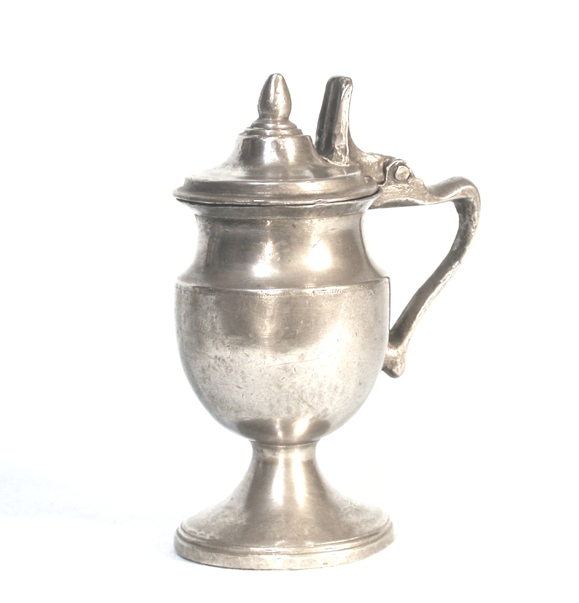 Two Pewter Mustard Pans - Flanders, Early 19th Century-photo-1