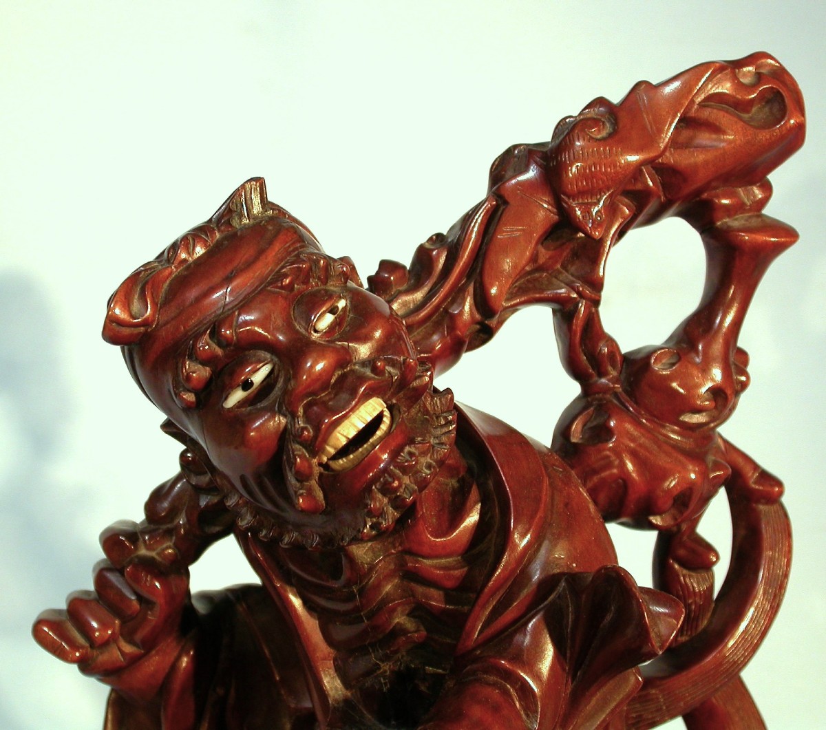 SCULPTURE CHINOISE - IMMORTEL TAOÏSTE, CIRCA 1900-photo-4