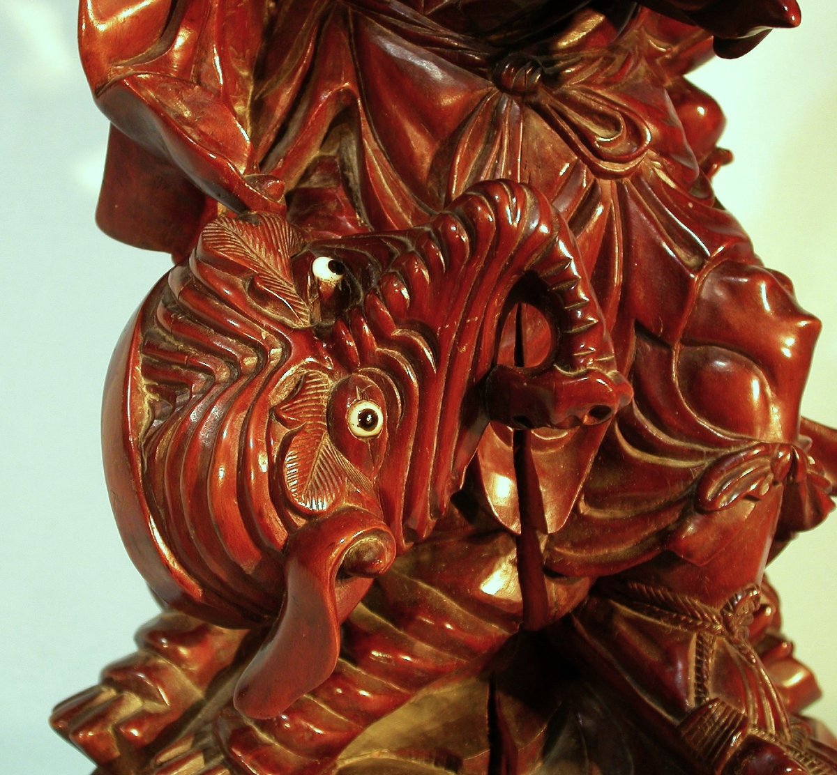 SCULPTURE CHINOISE - IMMORTEL TAOÏSTE, CIRCA 1900-photo-2