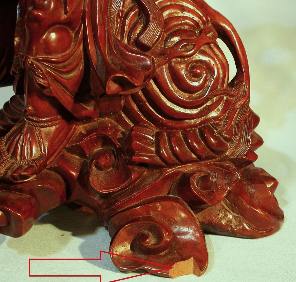 SCULPTURE CHINOISE - IMMORTEL TAOÏSTE, CIRCA 1900-photo-3