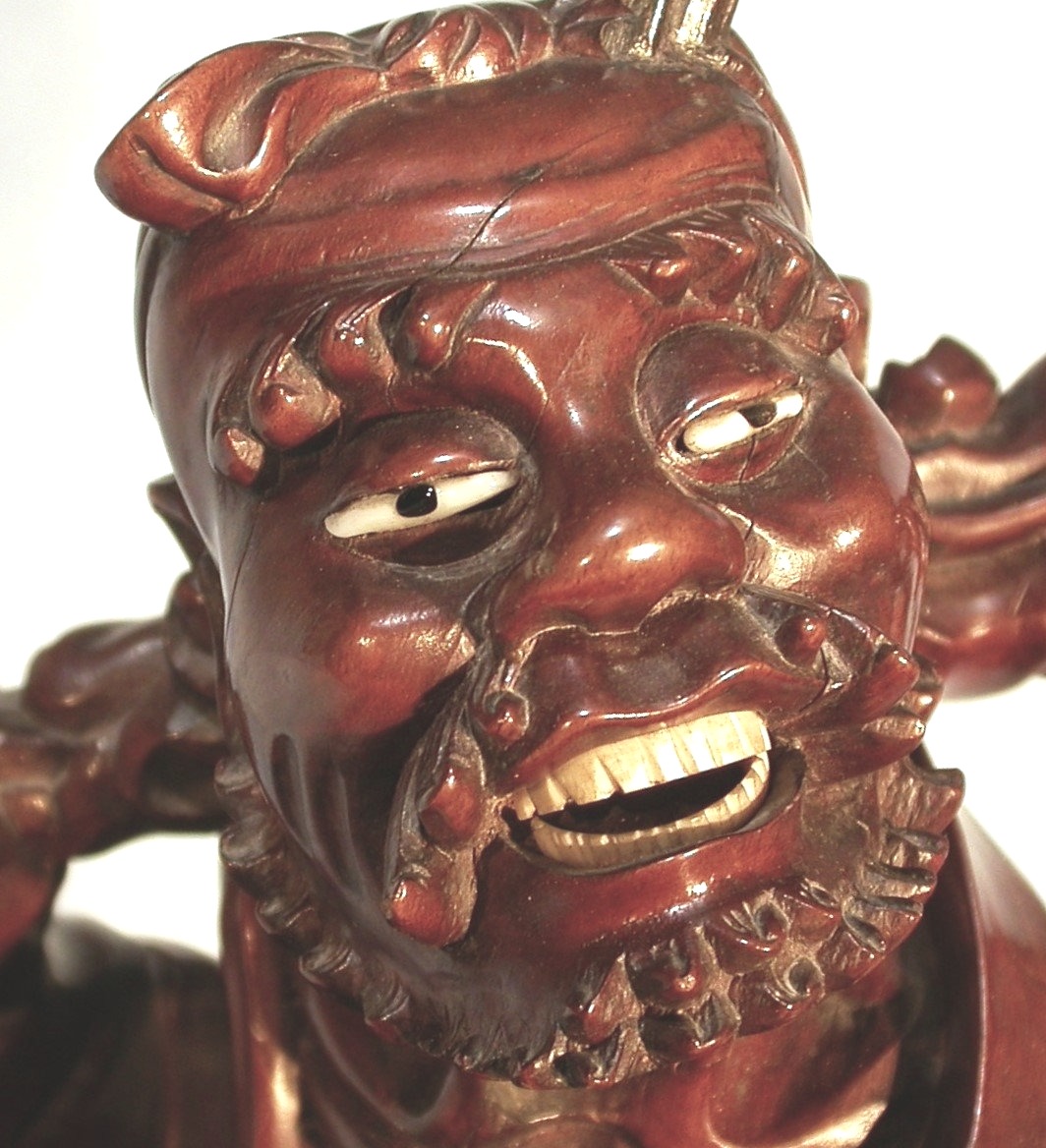 SCULPTURE CHINOISE - IMMORTEL TAOÏSTE, CIRCA 1900-photo-1