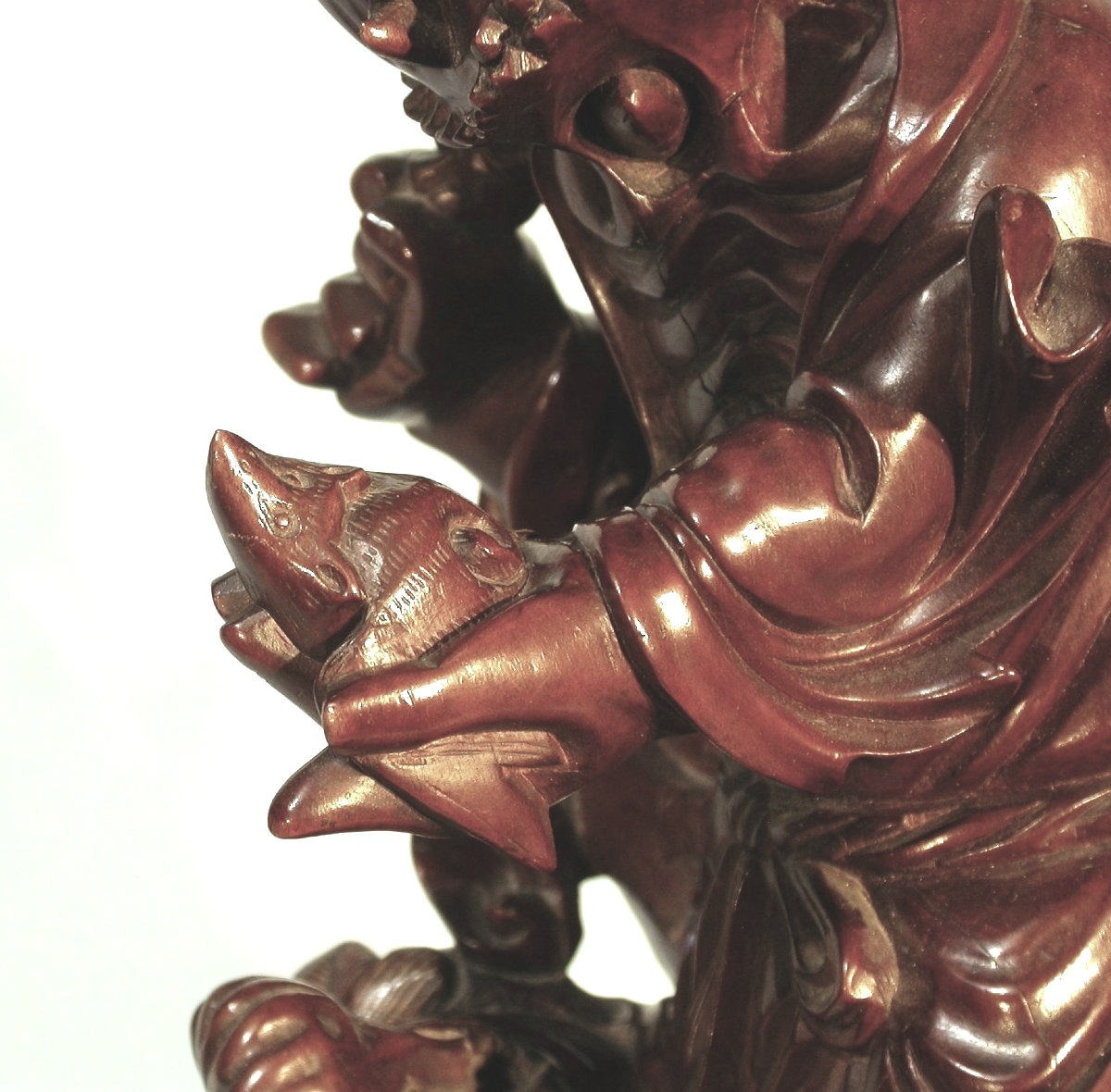 SCULPTURE CHINOISE - IMMORTEL TAOÏSTE, CIRCA 1900-photo-4