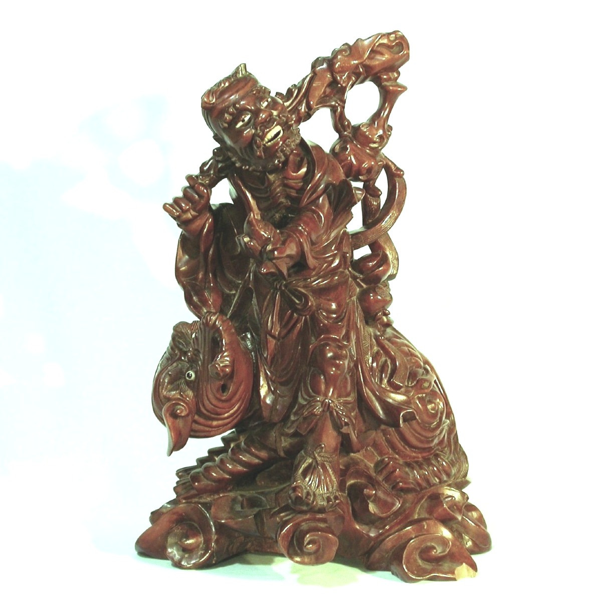 SCULPTURE CHINOISE - IMMORTEL TAOÏSTE, CIRCA 1900-photo-7