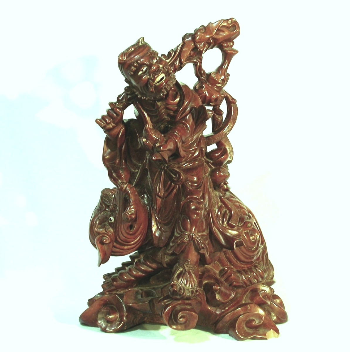 SCULPTURE CHINOISE - IMMORTEL TAOÏSTE, CIRCA 1900