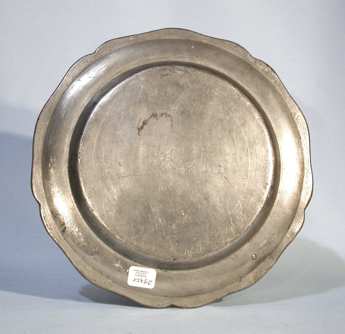 ASSIETTE EN ÉTAIN - LUXEMBOURG, XVIII ème s-photo-1