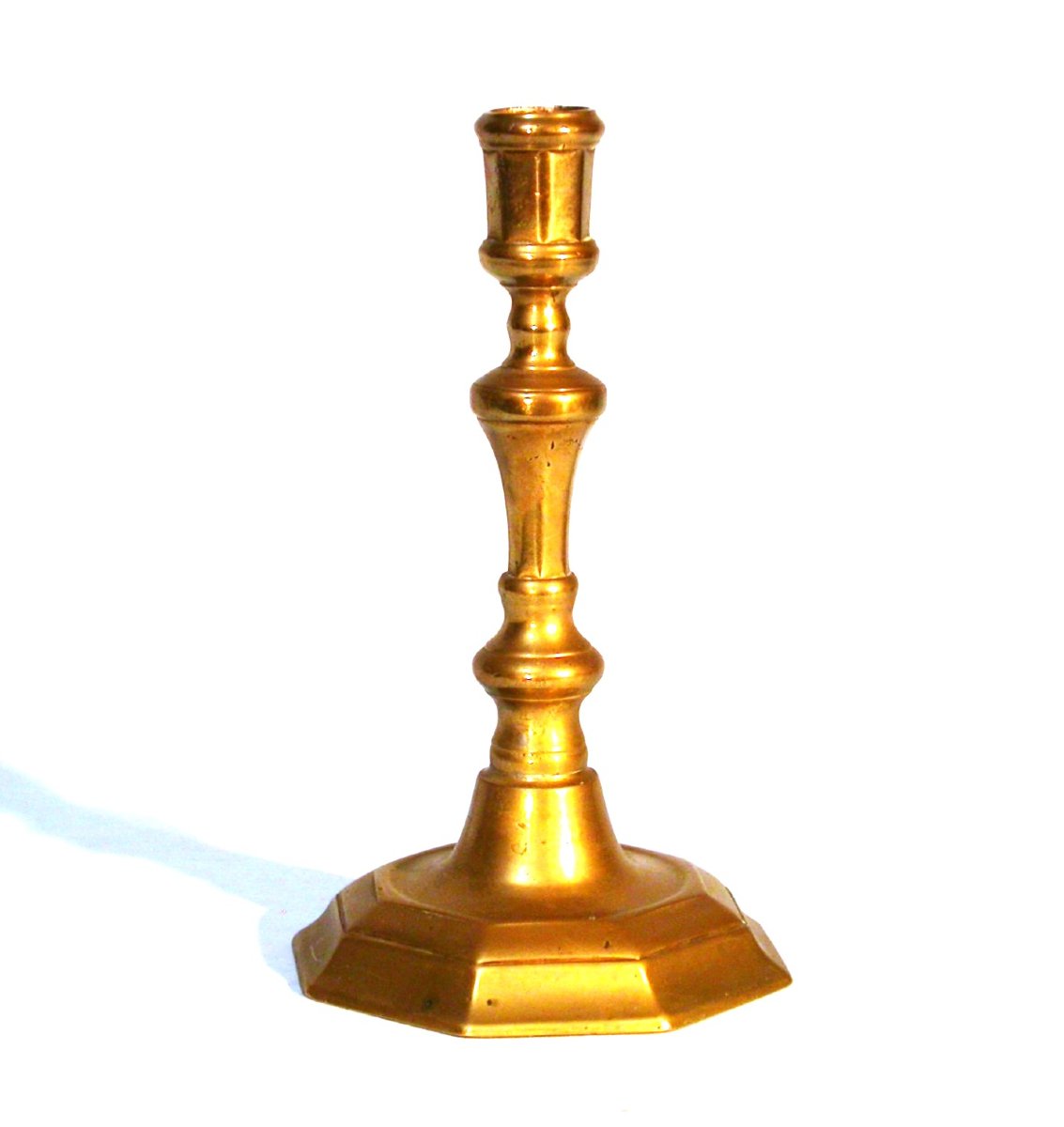 FLAMBEAU EN LAITON - FRANCE, DEBUT DU XVIII ème s-photo-2