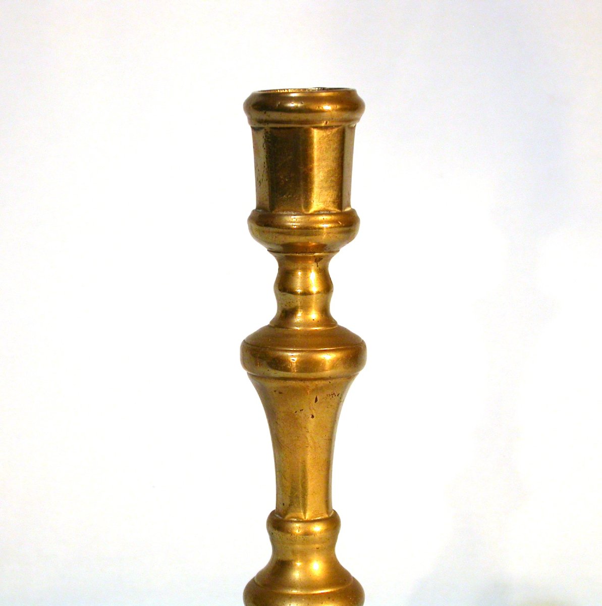 FLAMBEAU EN LAITON - FRANCE, DEBUT DU XVIII ème s-photo-3