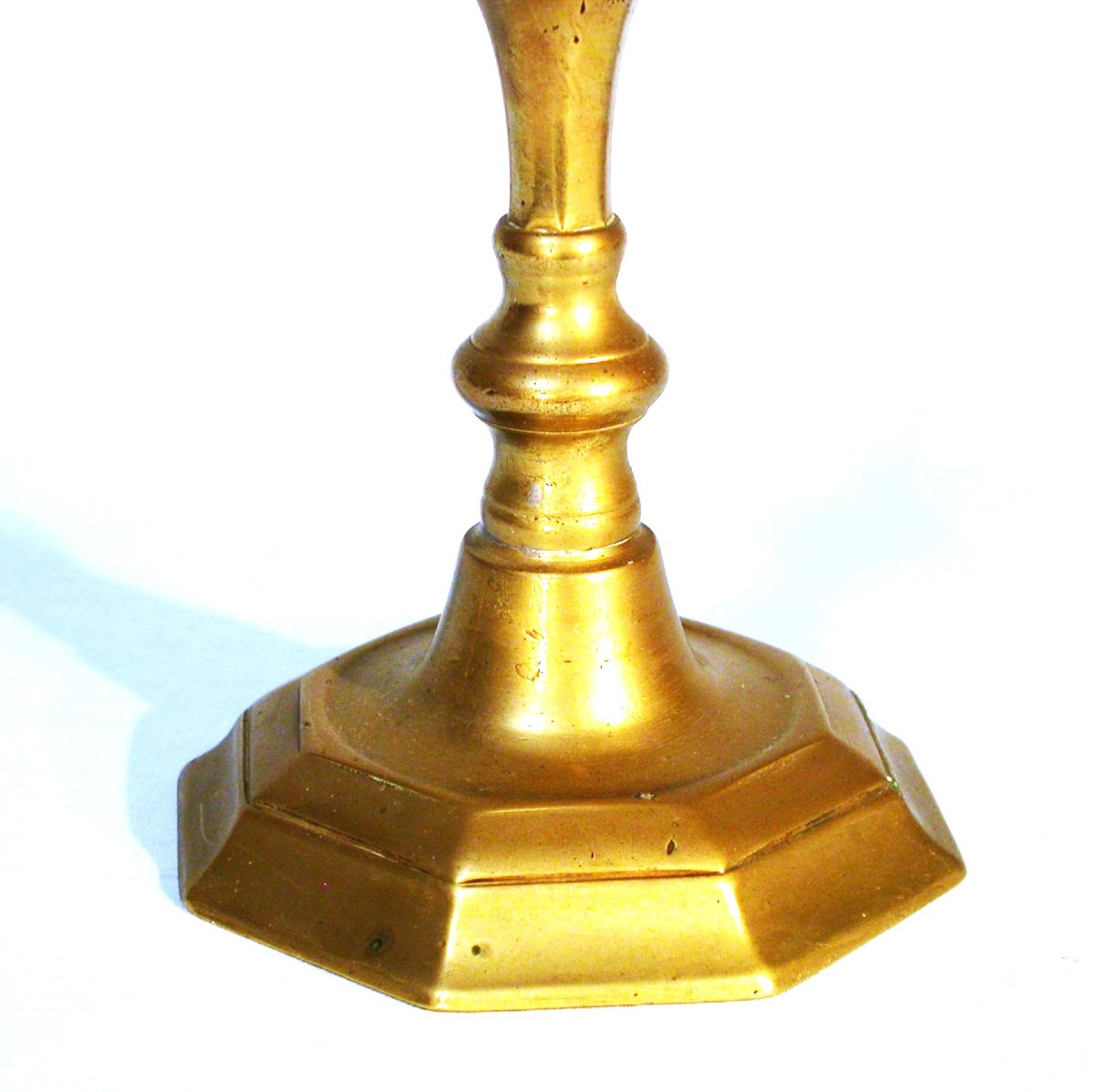 FLAMBEAU EN LAITON - FRANCE, DEBUT DU XVIII ème s-photo-4