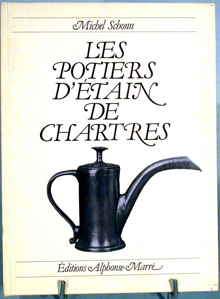 RARE BIBERON EN ETAIN - CHARTRES, XIX ème s-photo-4