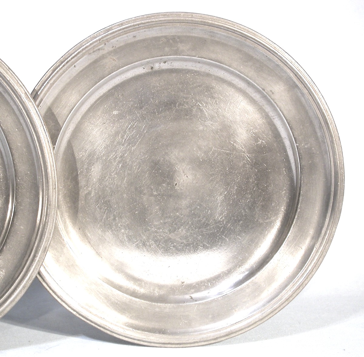 Pair Of Pewter Plates - Lyon, Circa 1800-photo-3