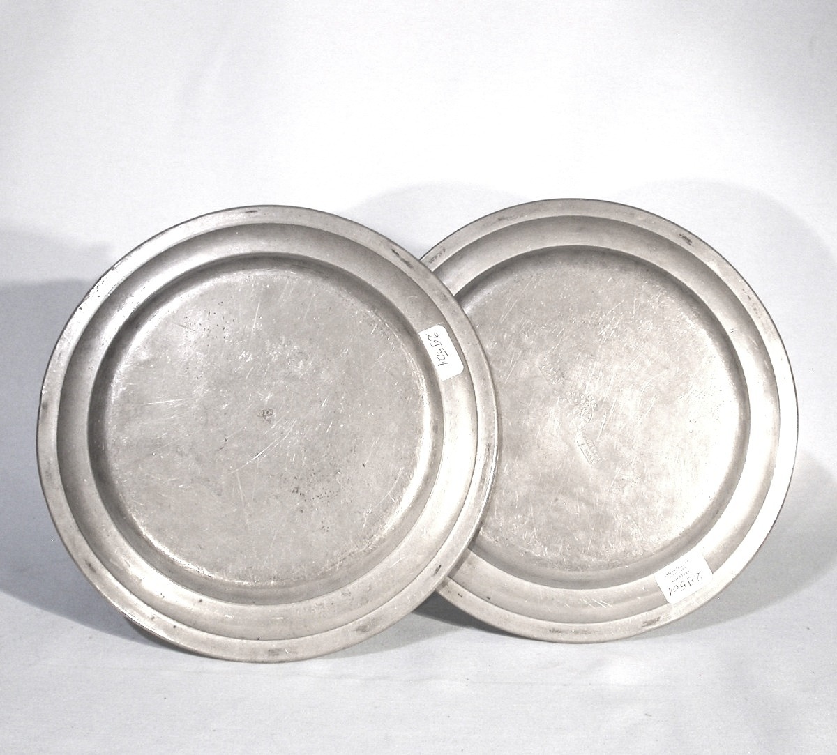 Pair Of Pewter Plates - Lyon, Circa 1800-photo-4