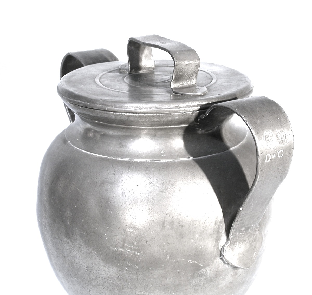 Pewter Flour Canister - Besançon, 18th Century-photo-3