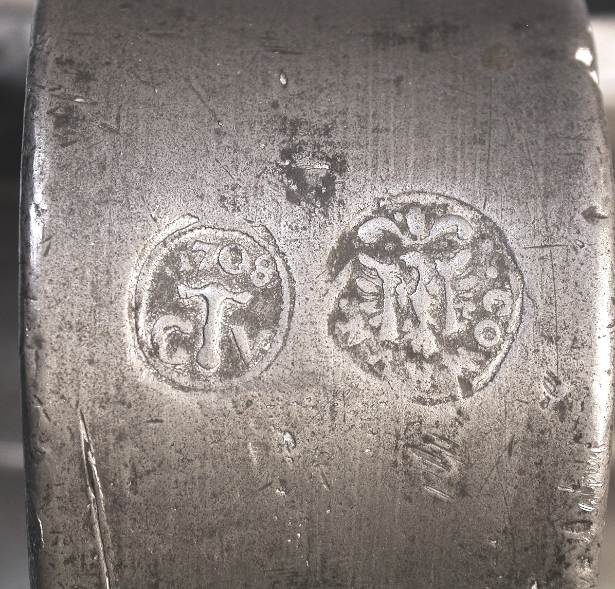 Pewter Flour Canister - Besançon, 18th Century-photo-3