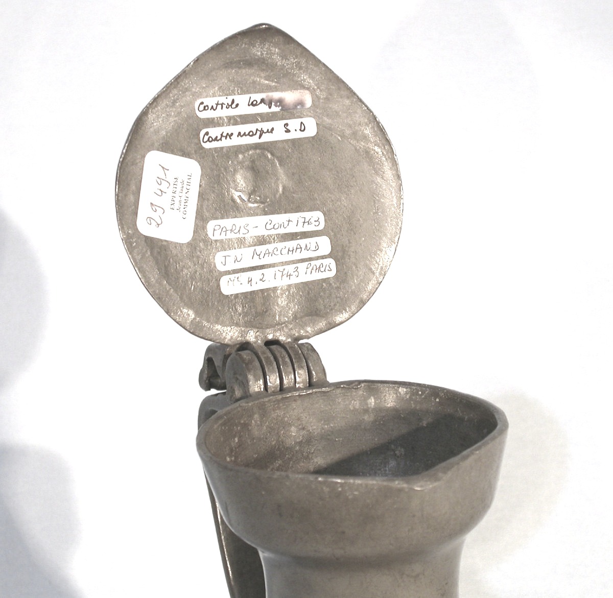 Pewter Wine Pitcher - Paris, 1763-photo-1