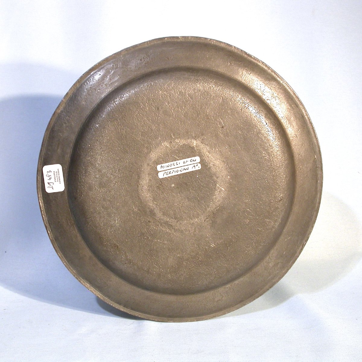 Pewter Collection Dish - Perpignan, 19th Century-photo-2