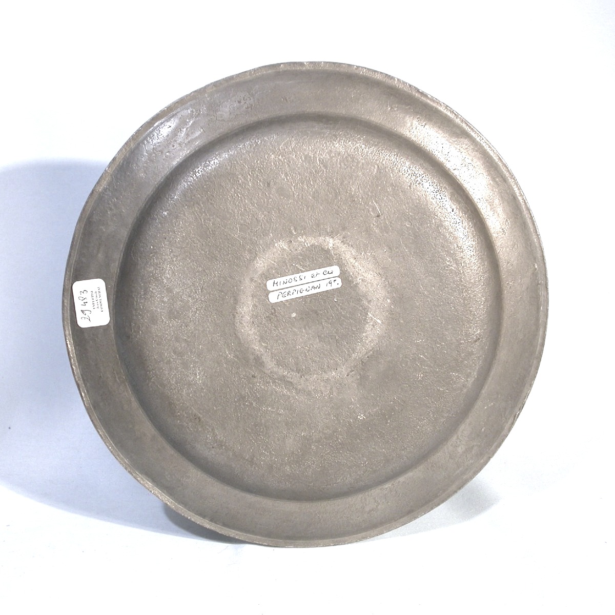 Pewter Collection Dish - Perpignan, 19th Century-photo-2