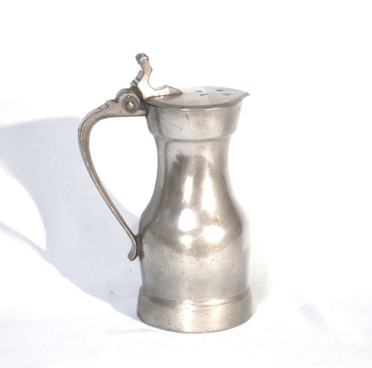 Pewter Wine Pitcher - Saint-germain-en-laye, 18th Century-photo-1