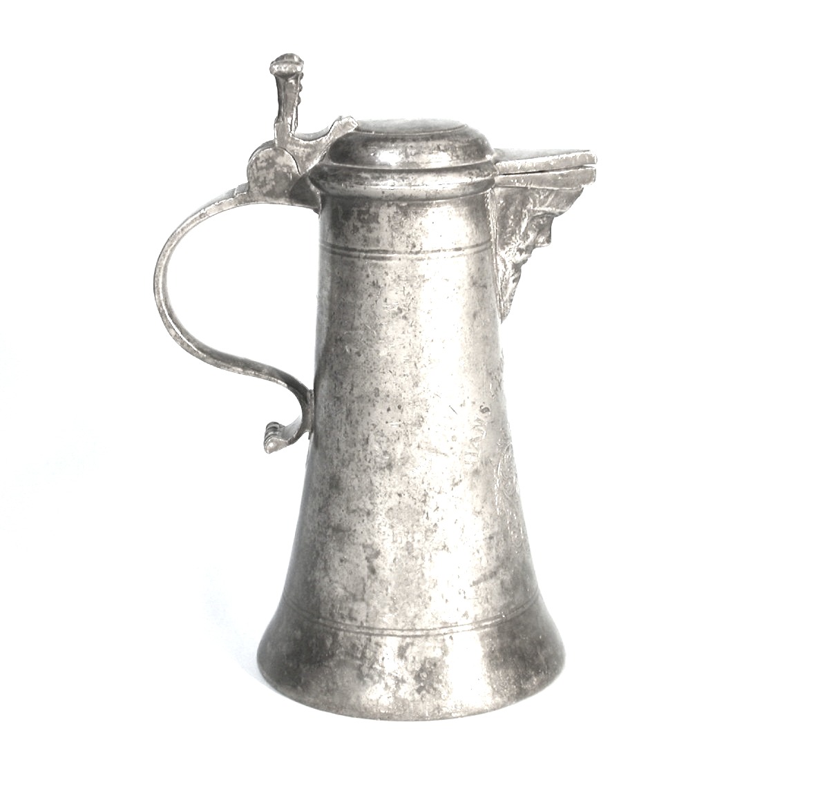 Wine Pewter Mug - Schaffhausen, XVII ème S