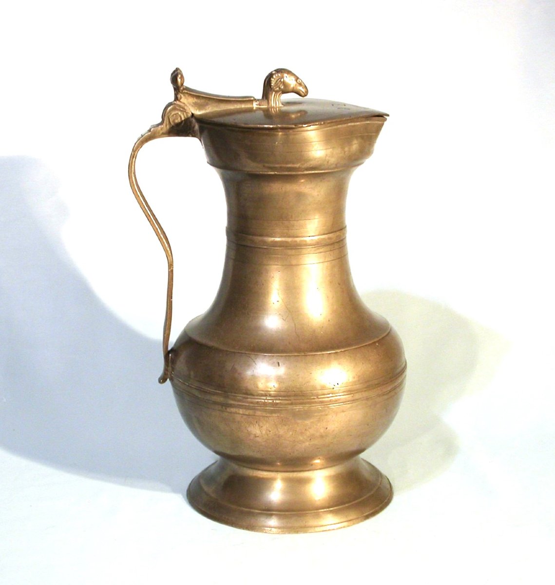 GRANDE CHANNE À VIN EN ETAIN - SITTEN (SION), CIRCA 1800-photo-2