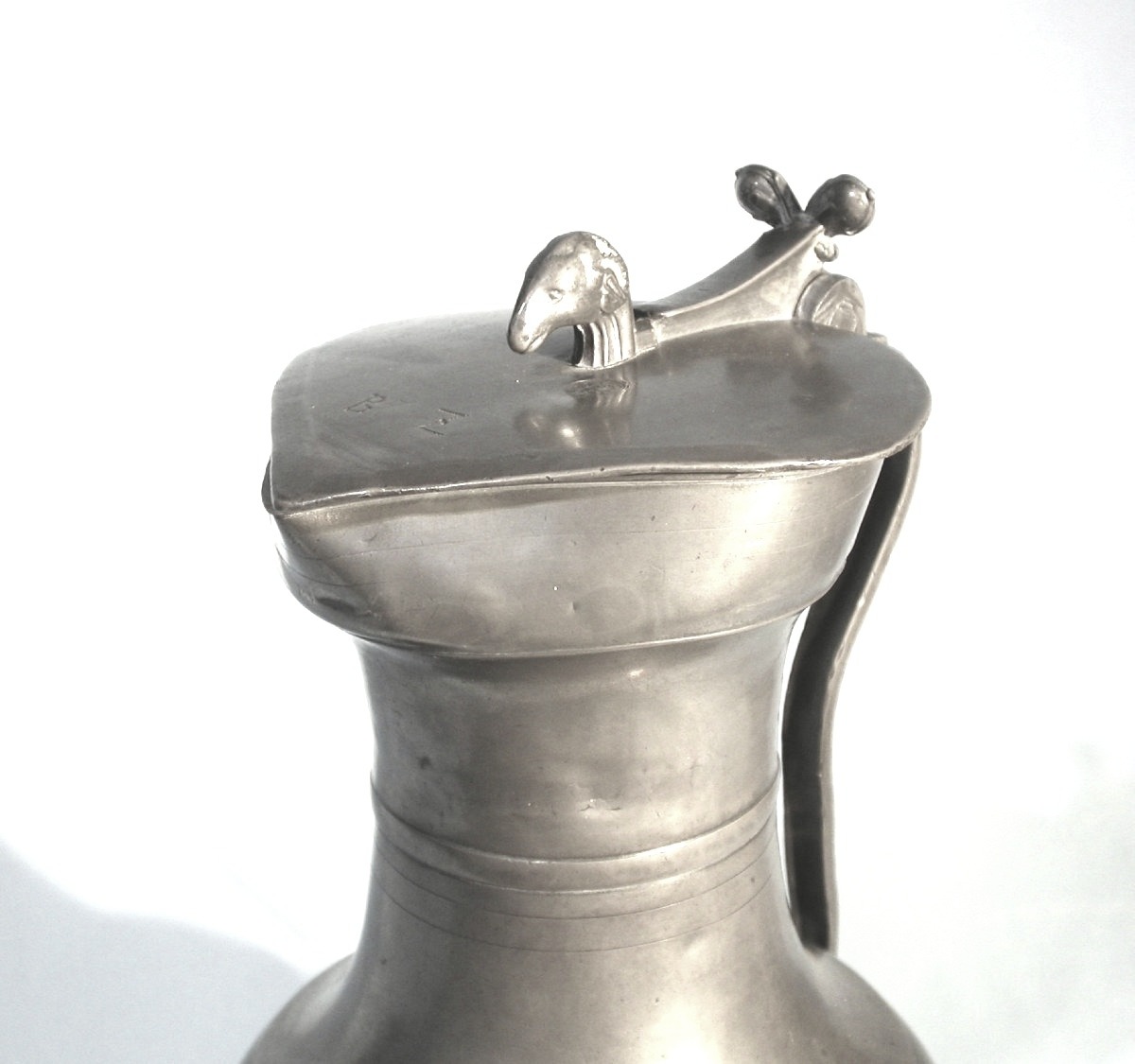 Large Pewter Wine Channel - Sitten (sion), Circa 1800-photo-3