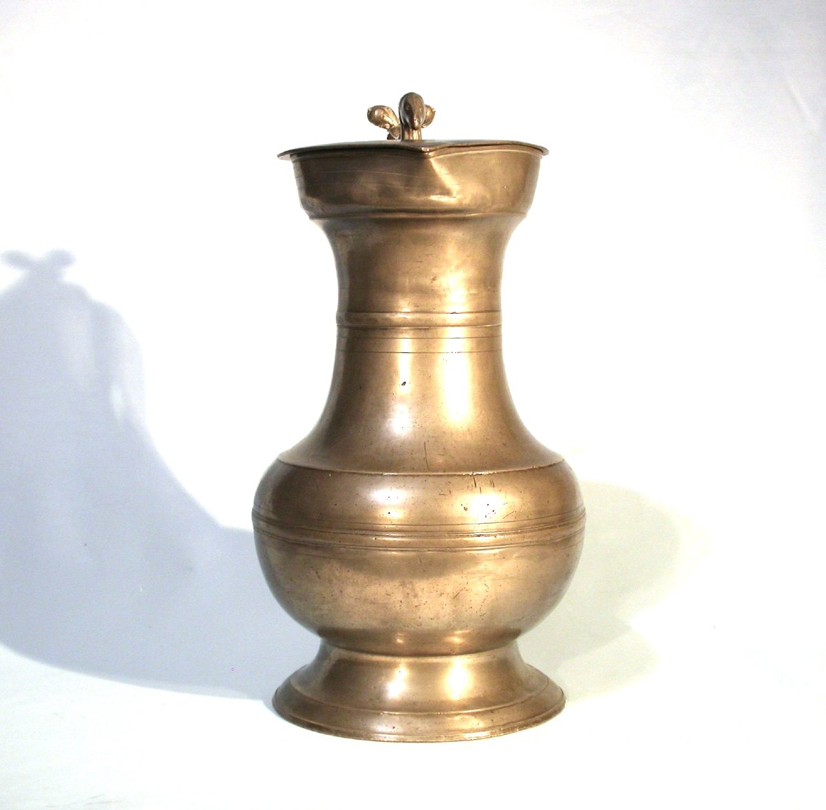 GRANDE CHANNE À VIN EN ETAIN - SITTEN (SION), CIRCA 1800-photo-3