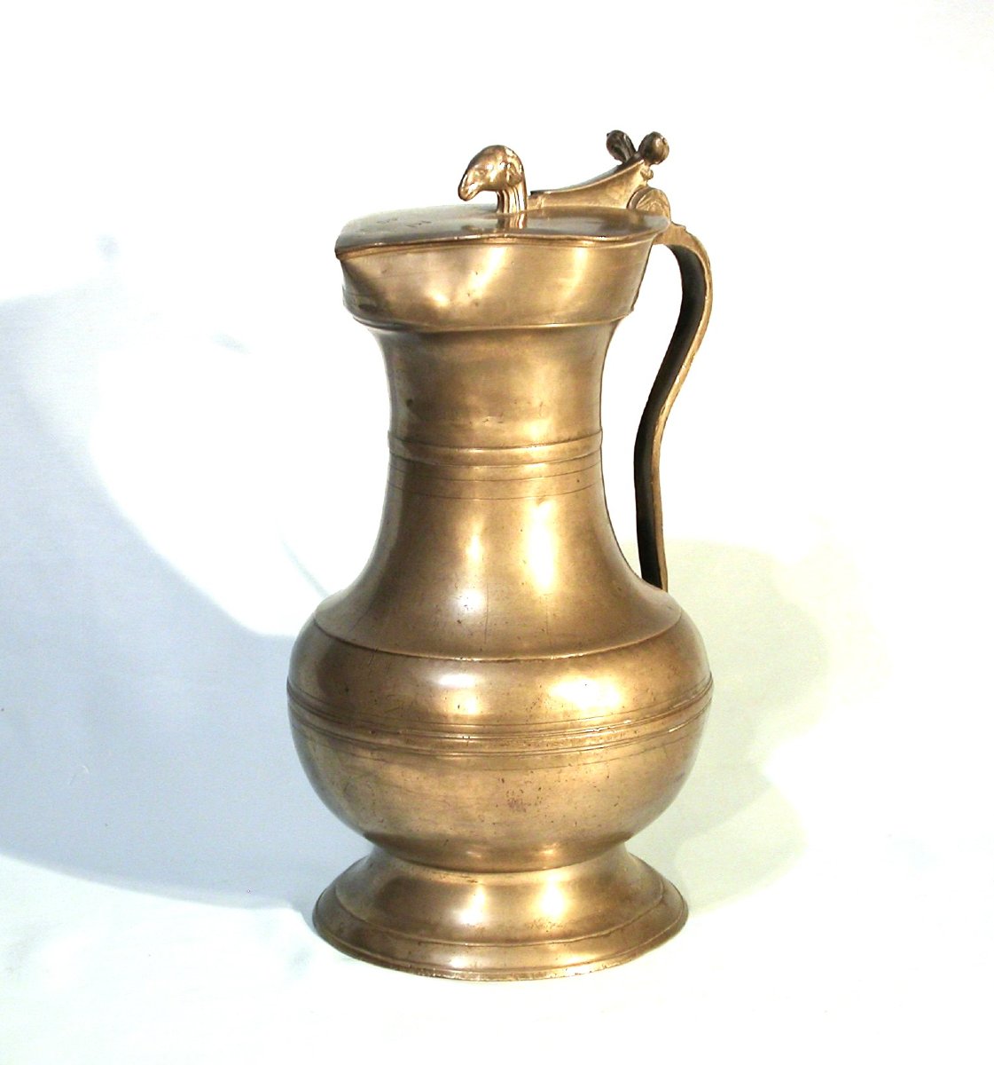 GRANDE CHANNE À VIN EN ETAIN - SITTEN (SION), CIRCA 1800-photo-5