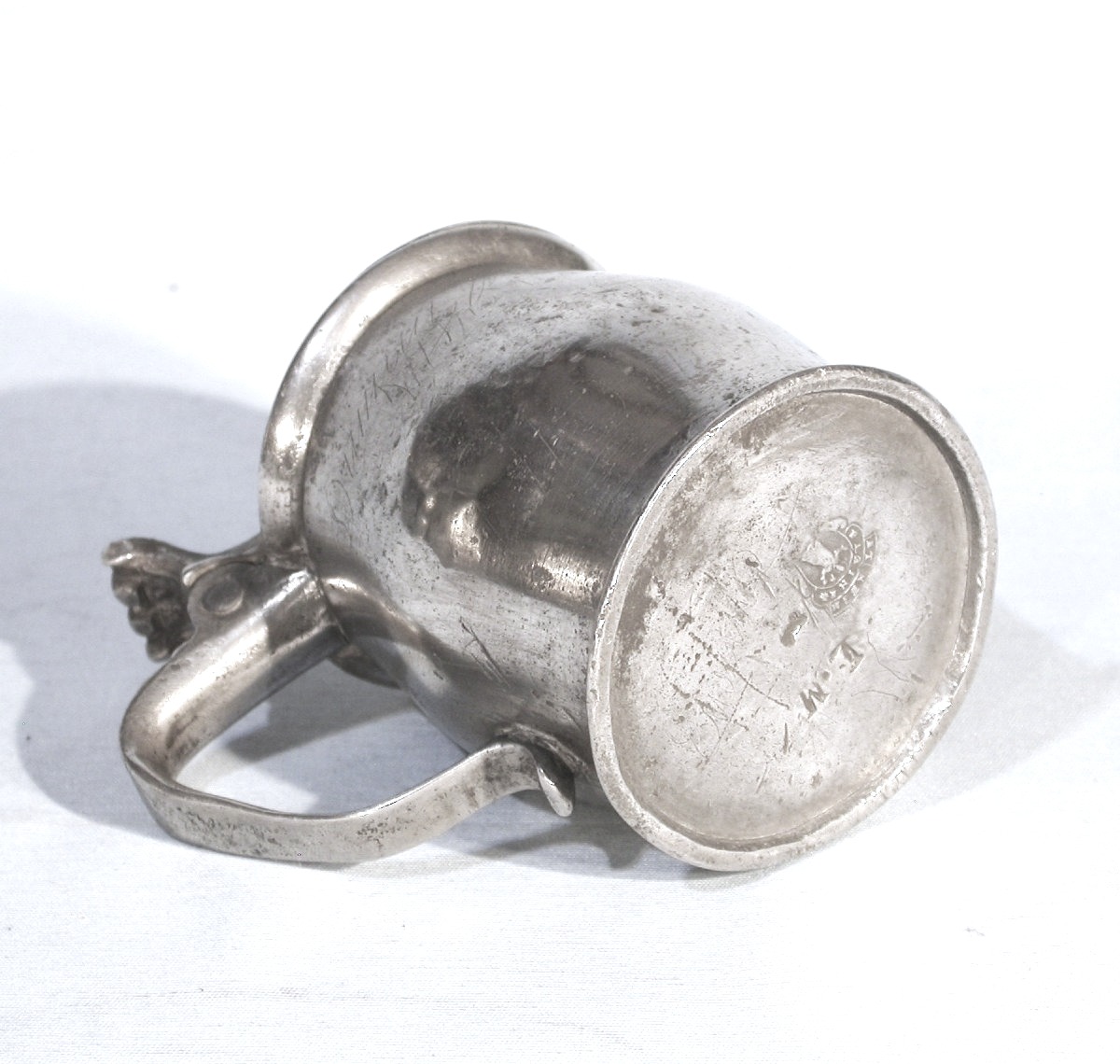 Pewter Mustard Pot - Paris, 18th Century-photo-4
