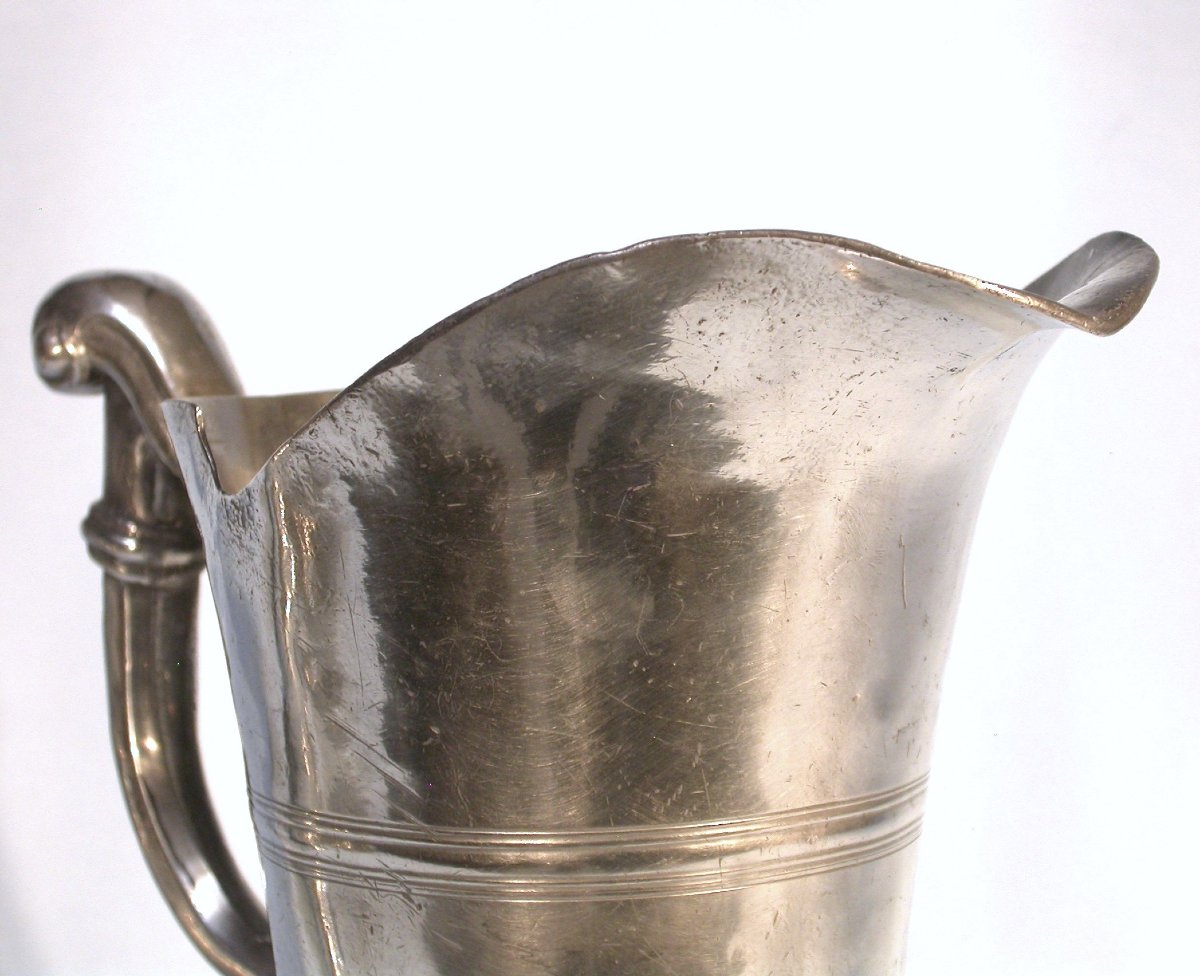 Pewter Ewer - Switzerland Or Northern Italy - 18th Century-photo-3