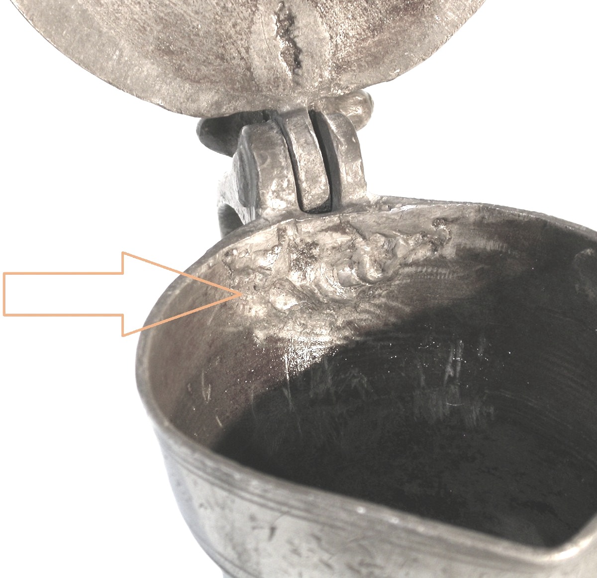 Pewter Wine Pitcher - Montereau, 18th Century-photo-1