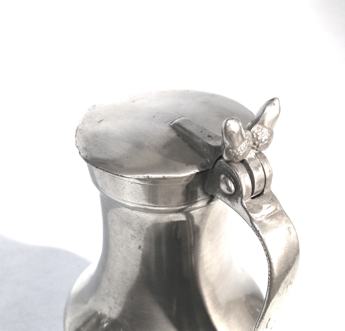 Pewter Wine Pitcher - Caen Or Bayeux, Circa 1800-photo-3