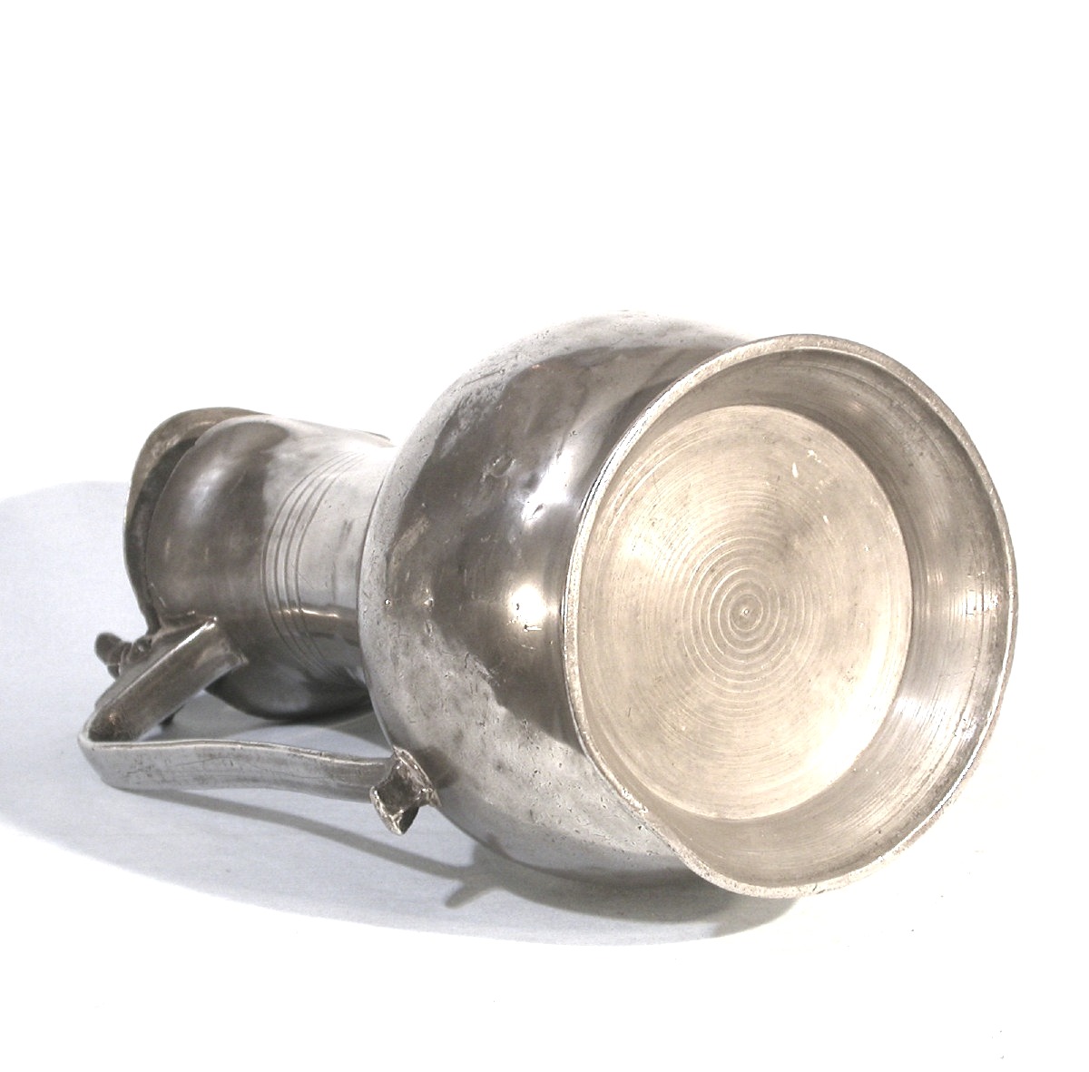 Large Pewter Wine Pitcher - Falaise, 18th Century-photo-1