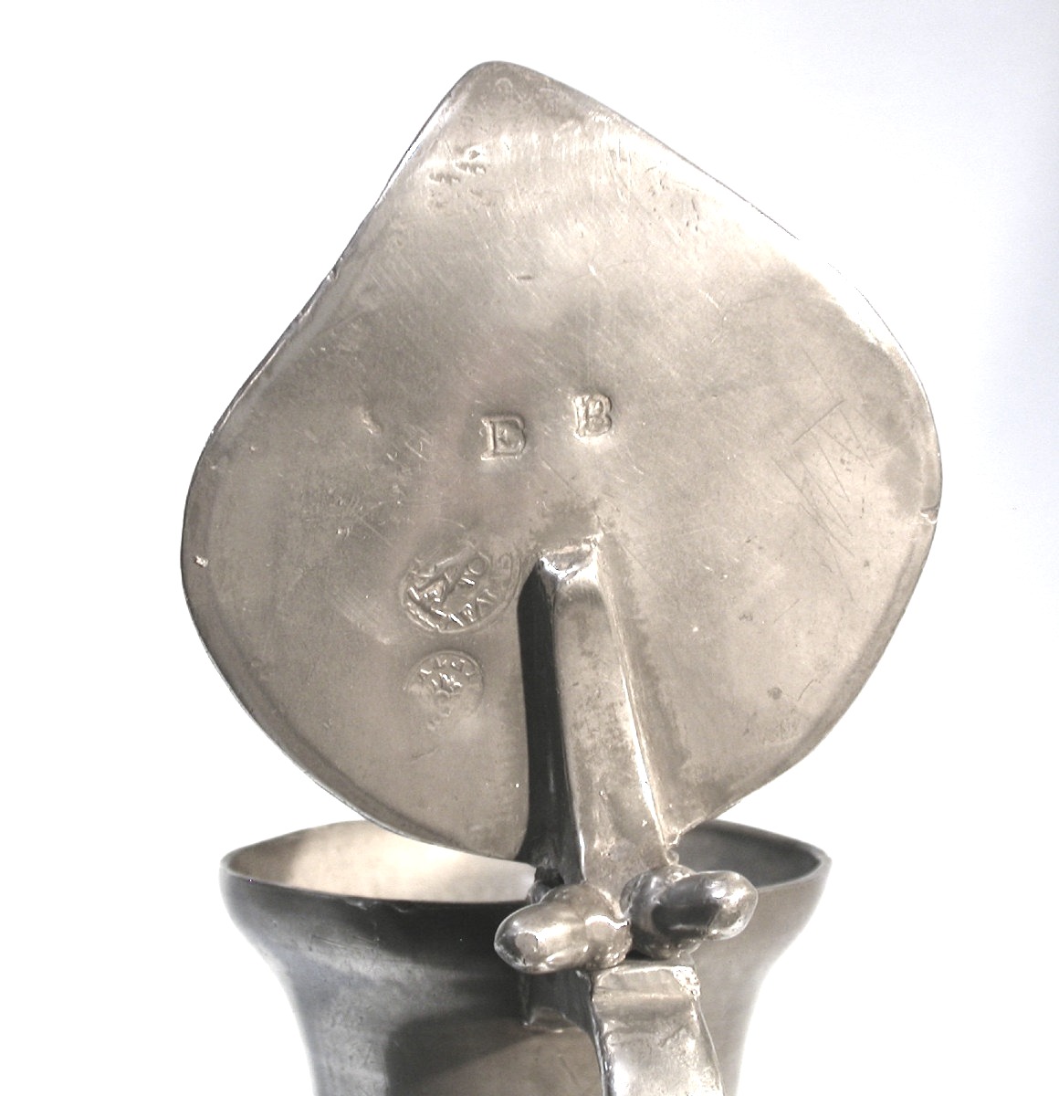 Large Pewter Wine Pitcher - Falaise, 18th Century-photo-2
