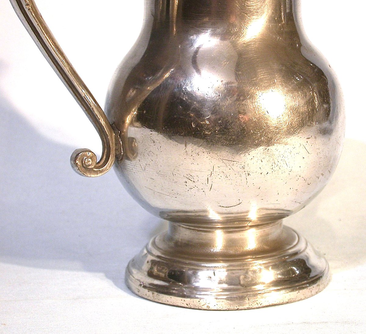 Pewter Water Pitcher - Versailles, 18th Century-photo-4