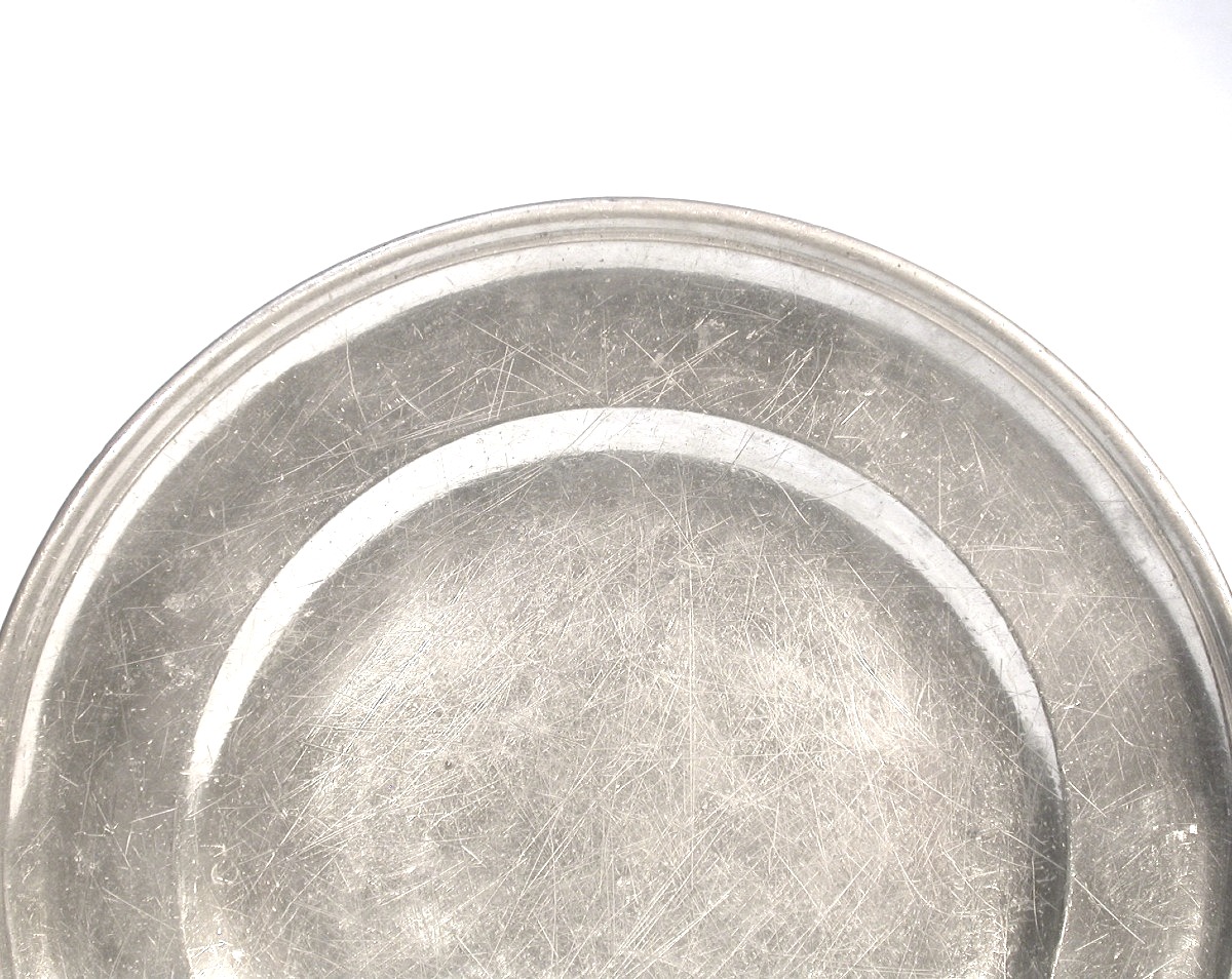 Small Pewter Dish - Libourne, Circa 1700-photo-2