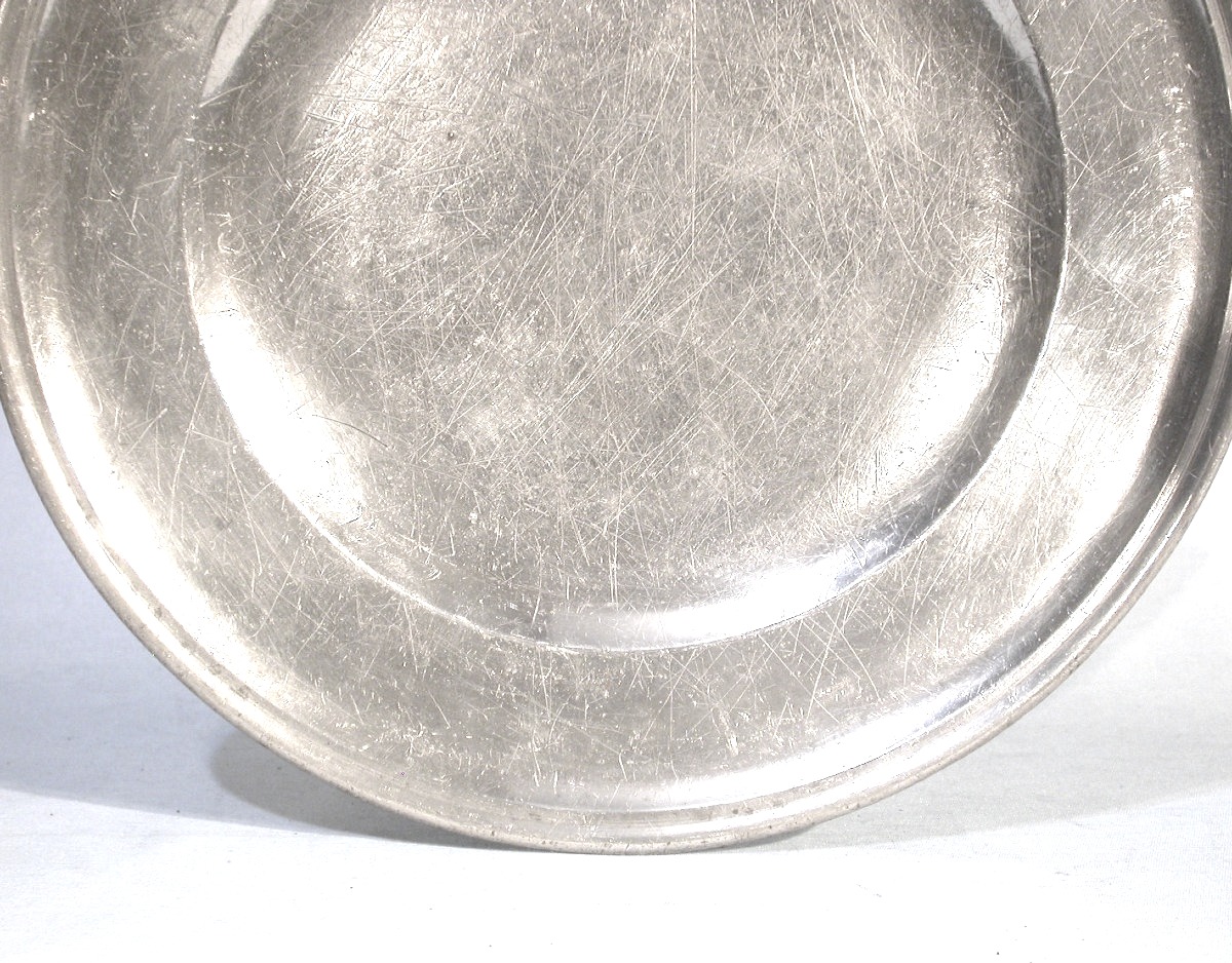 Small Pewter Dish - Libourne, Circa 1700-photo-3