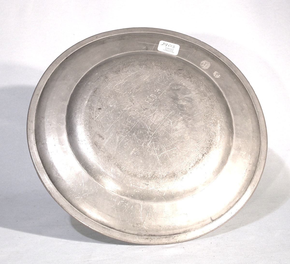 Small Pewter Dish - Libourne, Circa 1700-photo-4