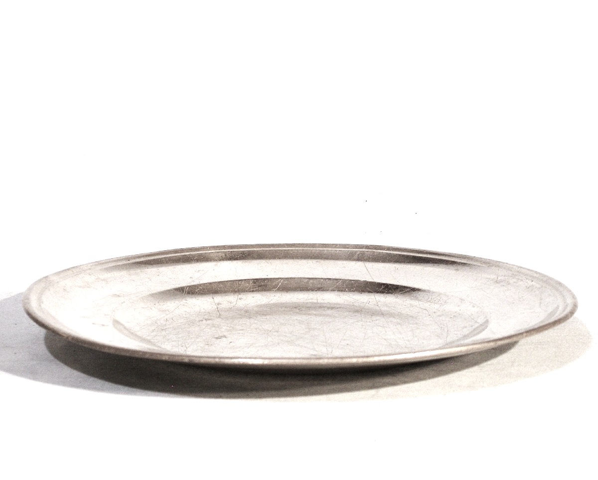 Small Pewter Dish - Libourne, Circa 1700-photo-2